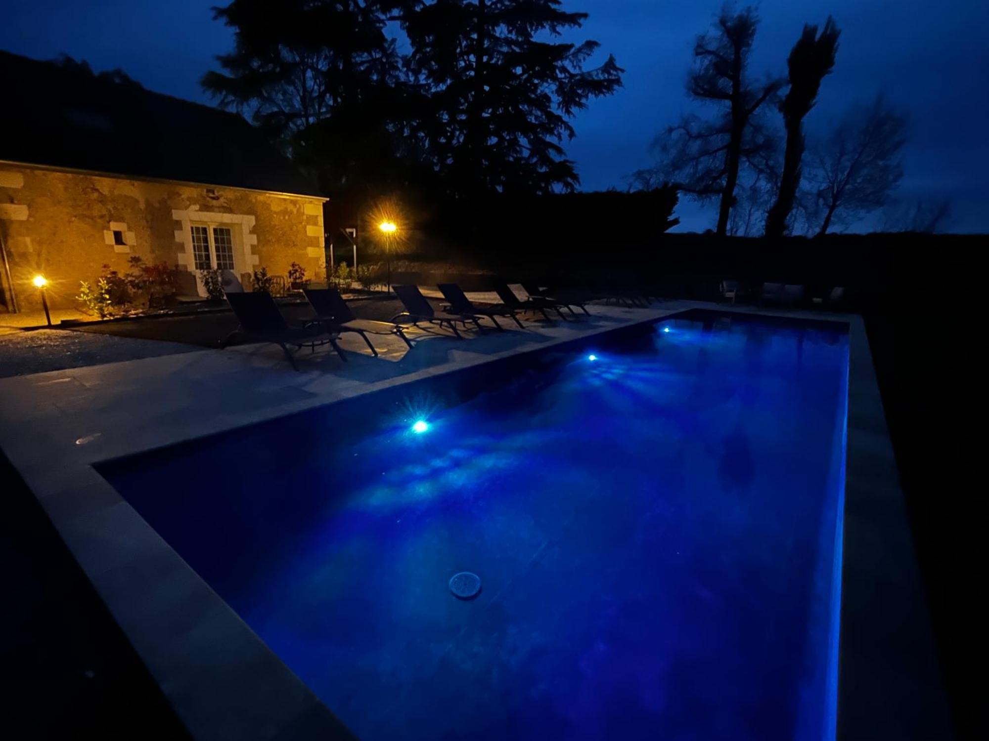Luzillé Sans Souci Bed And Breakfast Luxe Heated Pool And Restaurant מראה חיצוני תמונה