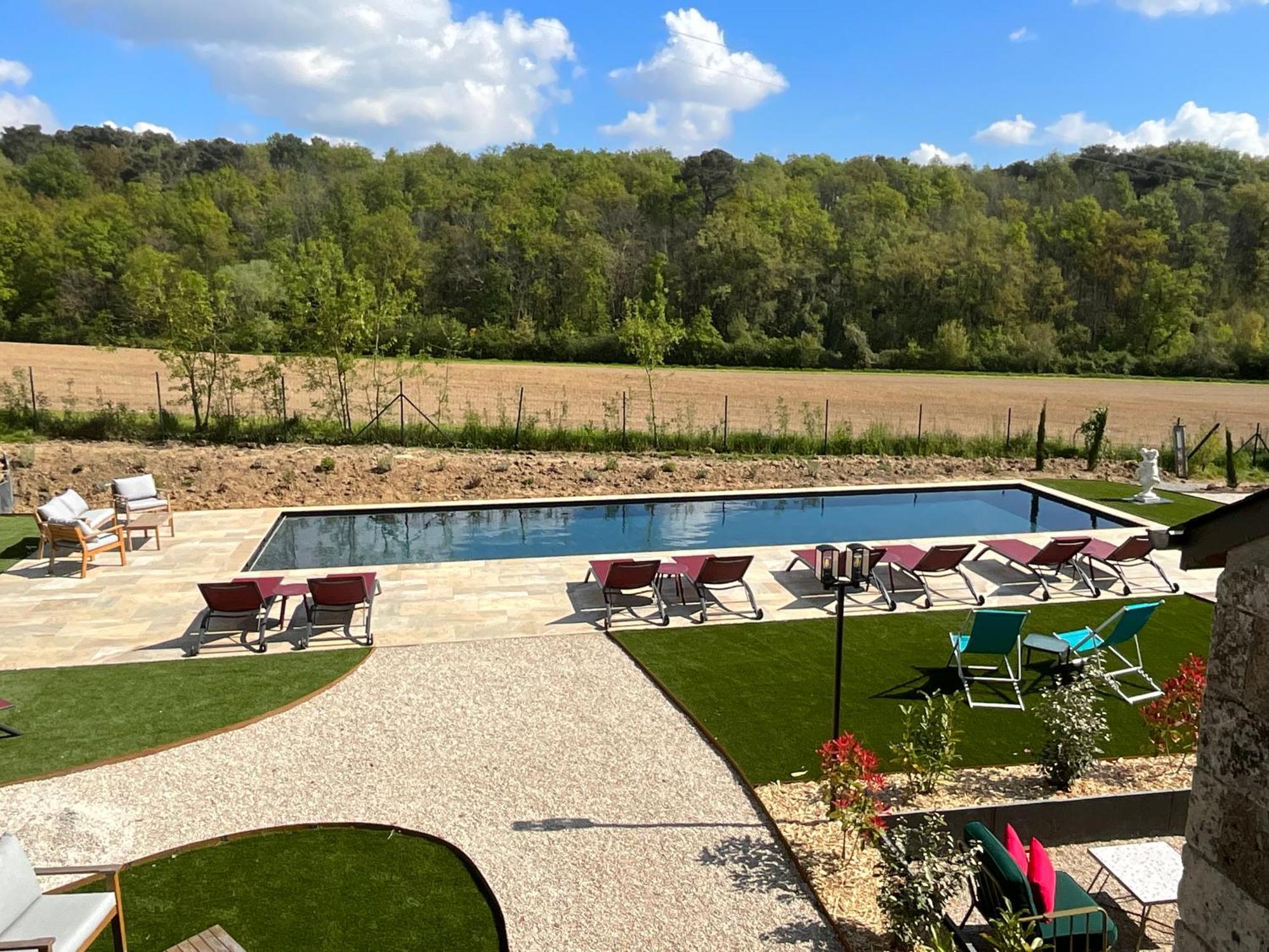 Luzillé Sans Souci Bed And Breakfast Luxe Heated Pool And Restaurant מראה חיצוני תמונה