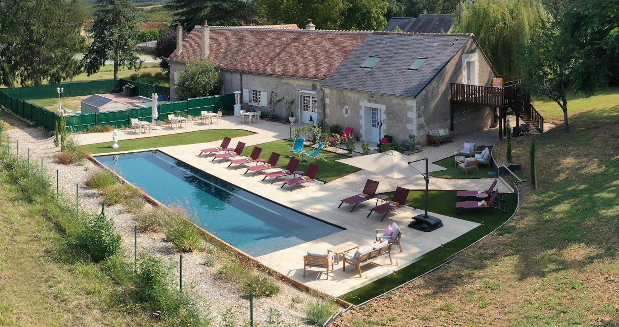 Luzillé Sans Souci Bed And Breakfast Luxe Heated Pool And Restaurant מראה חיצוני תמונה